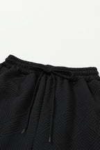 Textured Top and Pants Set