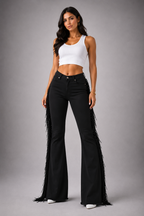 Texas Sunn Bell Bottom Jean Black