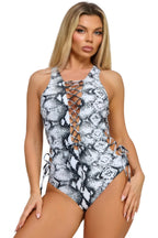 Savannah Guthrie Inspired Women's Snakeskin Swimsuit