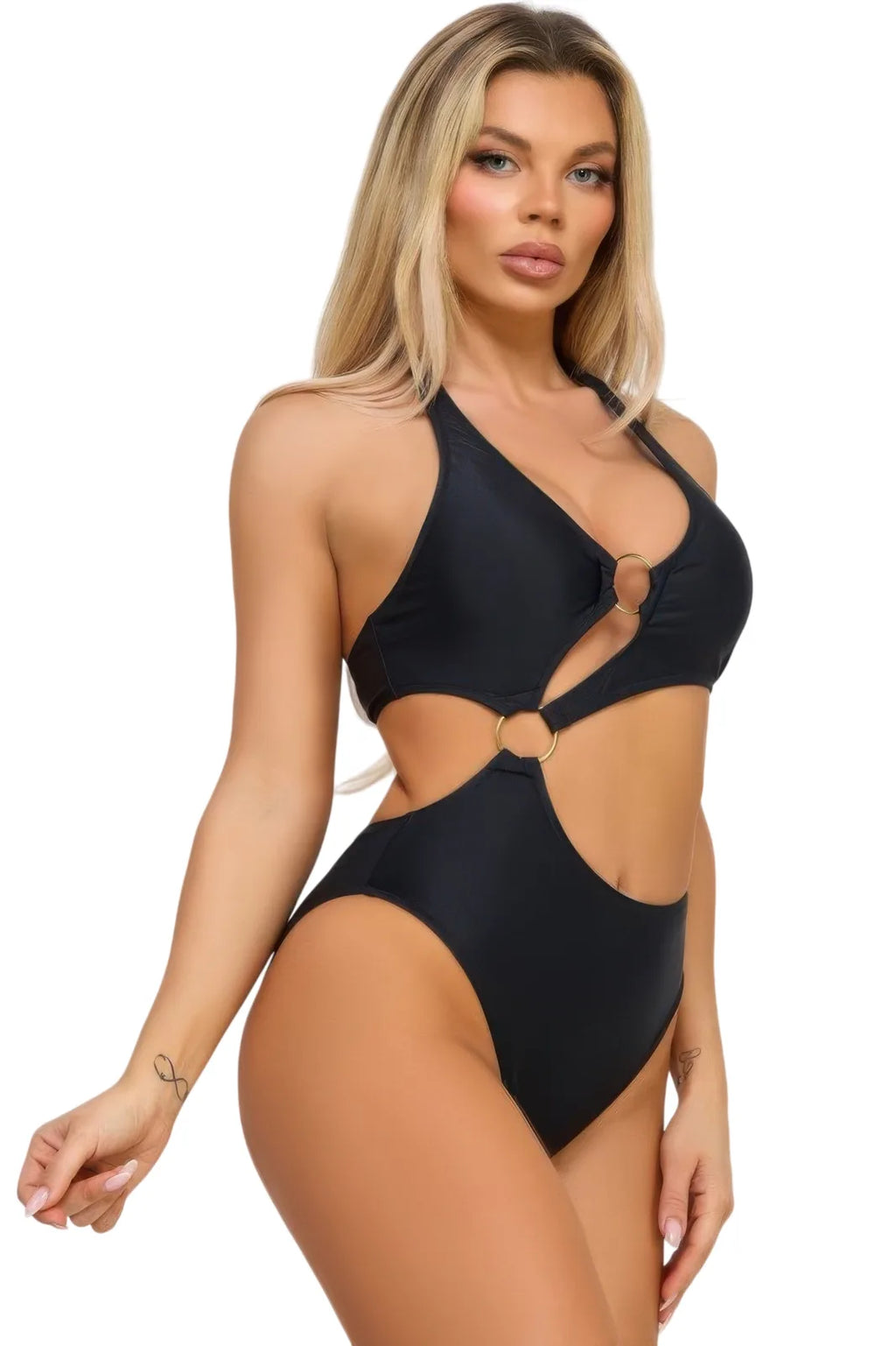 Elegant Women's Swimwear Monokini with Cut-Out Design