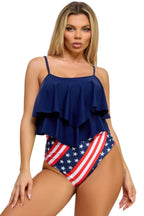 Women's Swimmers Swimwear with Flowy Ruffle Design