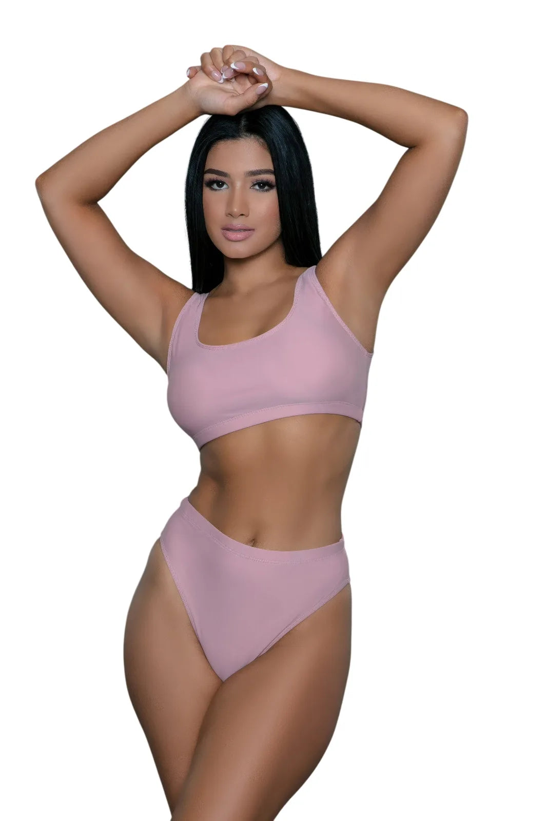 Women's Black Matching Set Swimwear for Vacation
