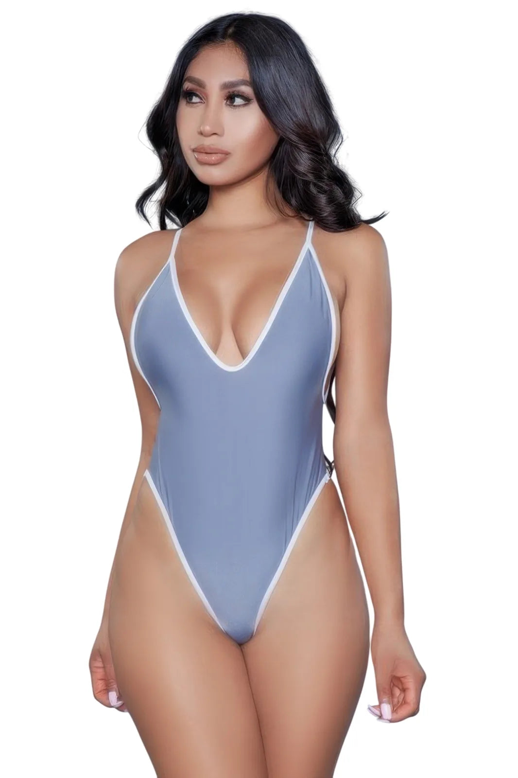 Women's Swimwear Swimsuit in Elegant Gray Design