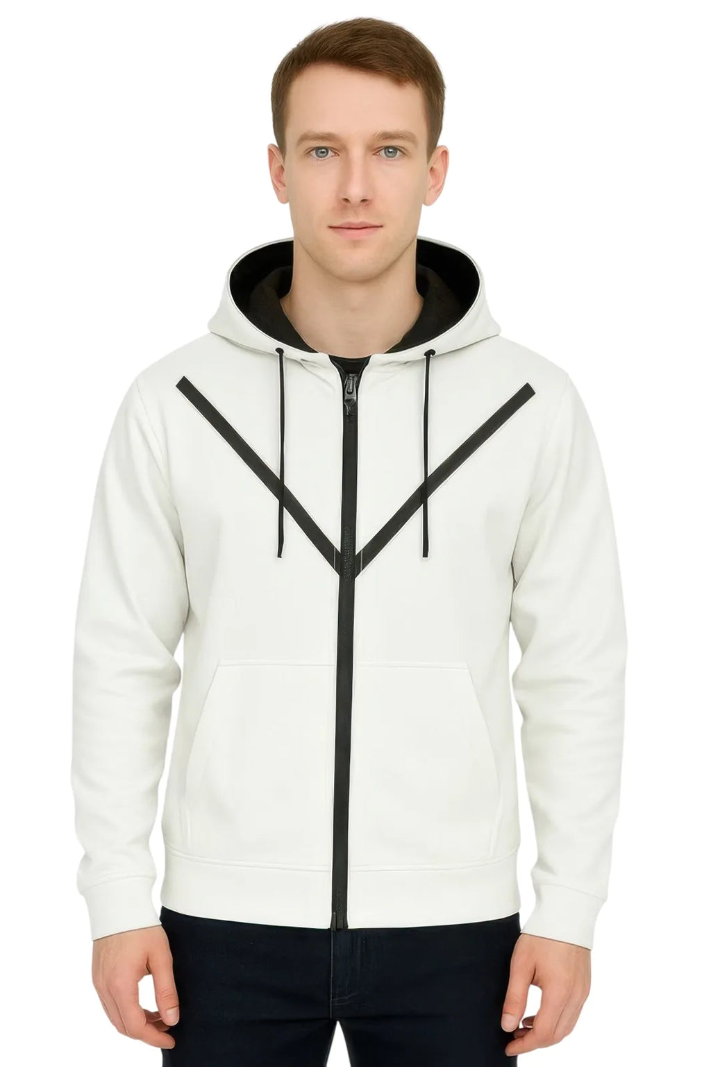 Men's Zip-Up Hoodie for Comfortable Travel Wear