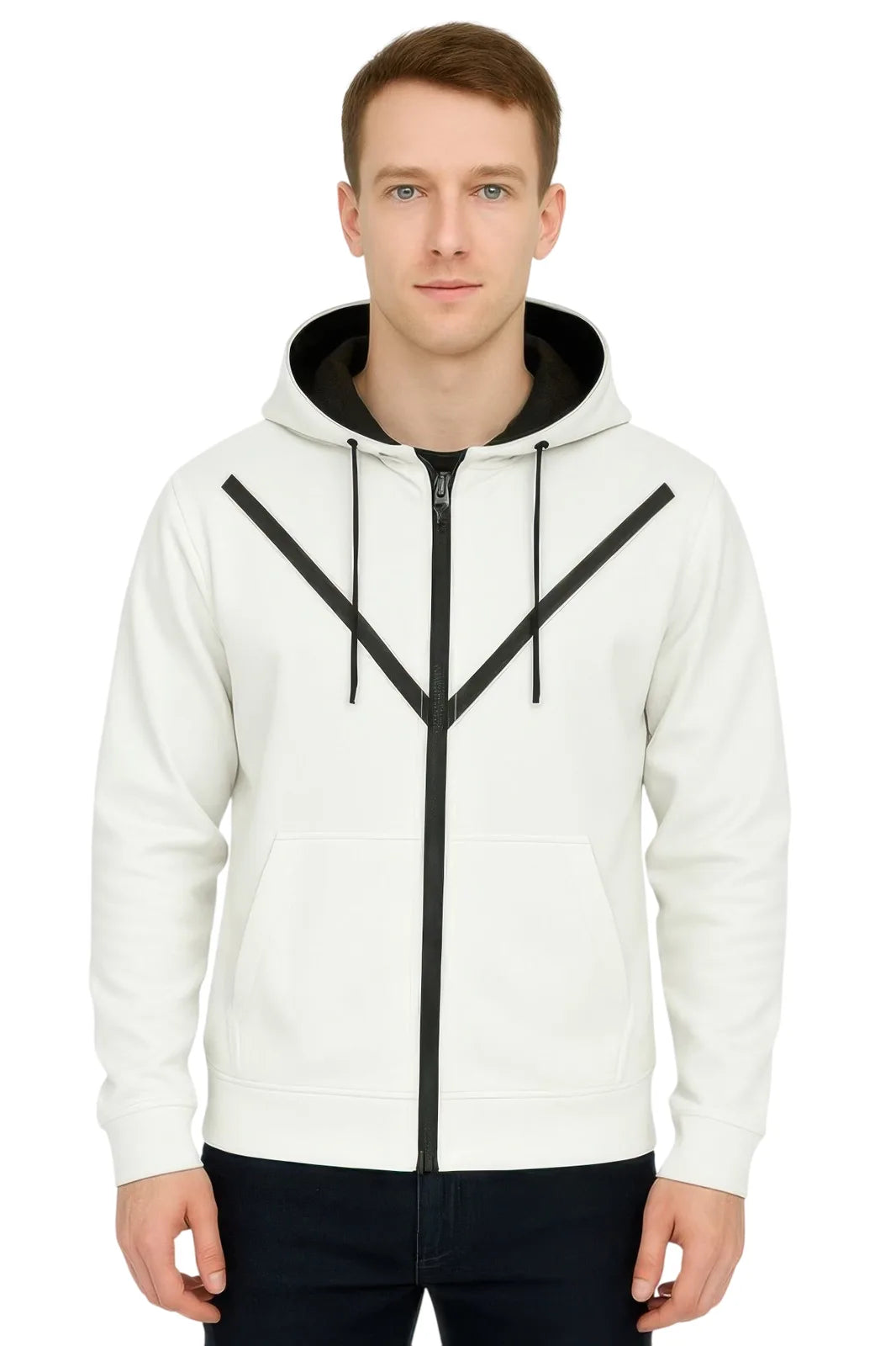 Men's Zip-Up Hoodie for Comfortable Travel Wear