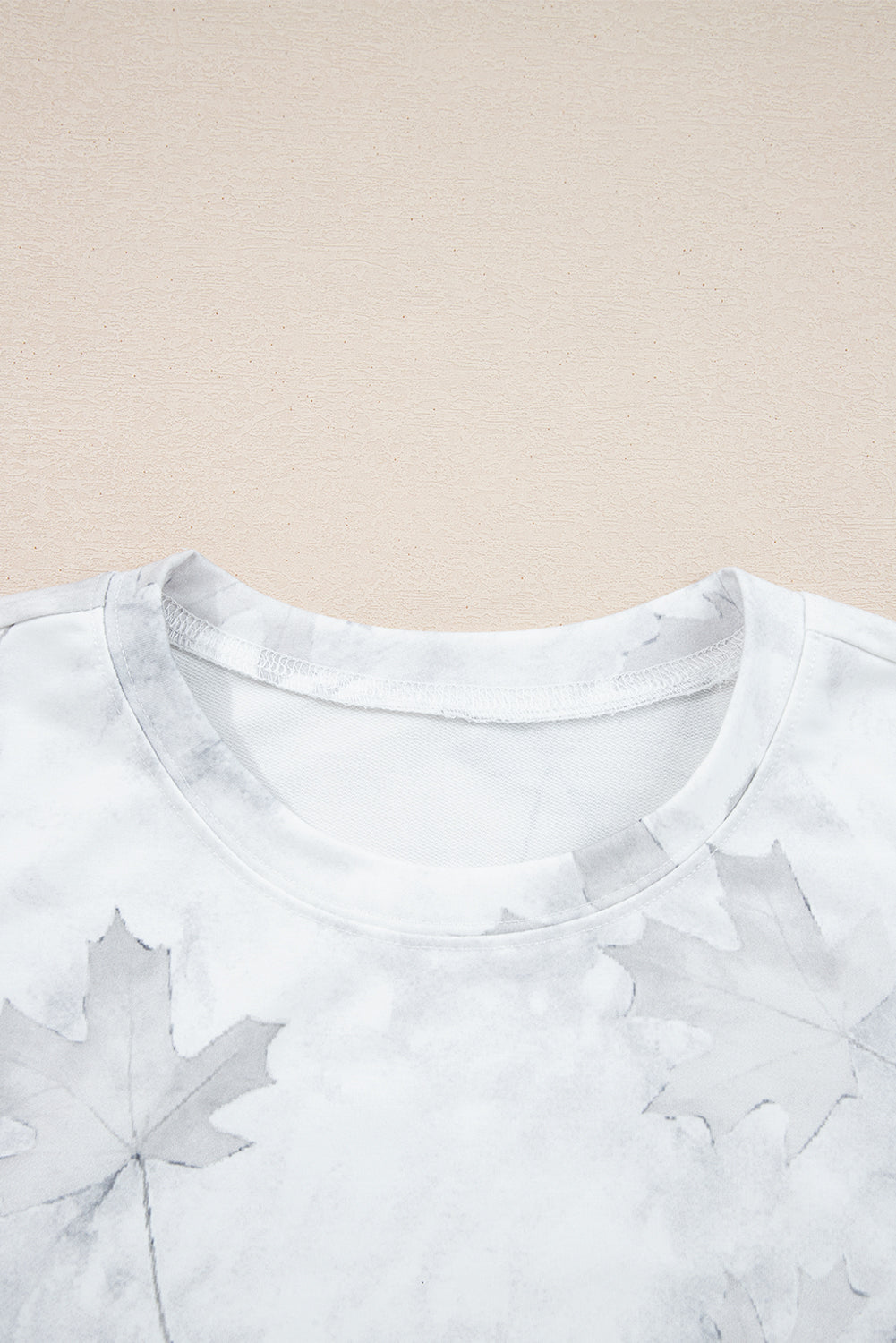 Ensemble haut pull et short taille élastiquée imprimé camouflage érable