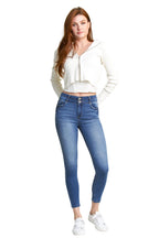 Double Waist High Rise Ankle Skinny Jeans