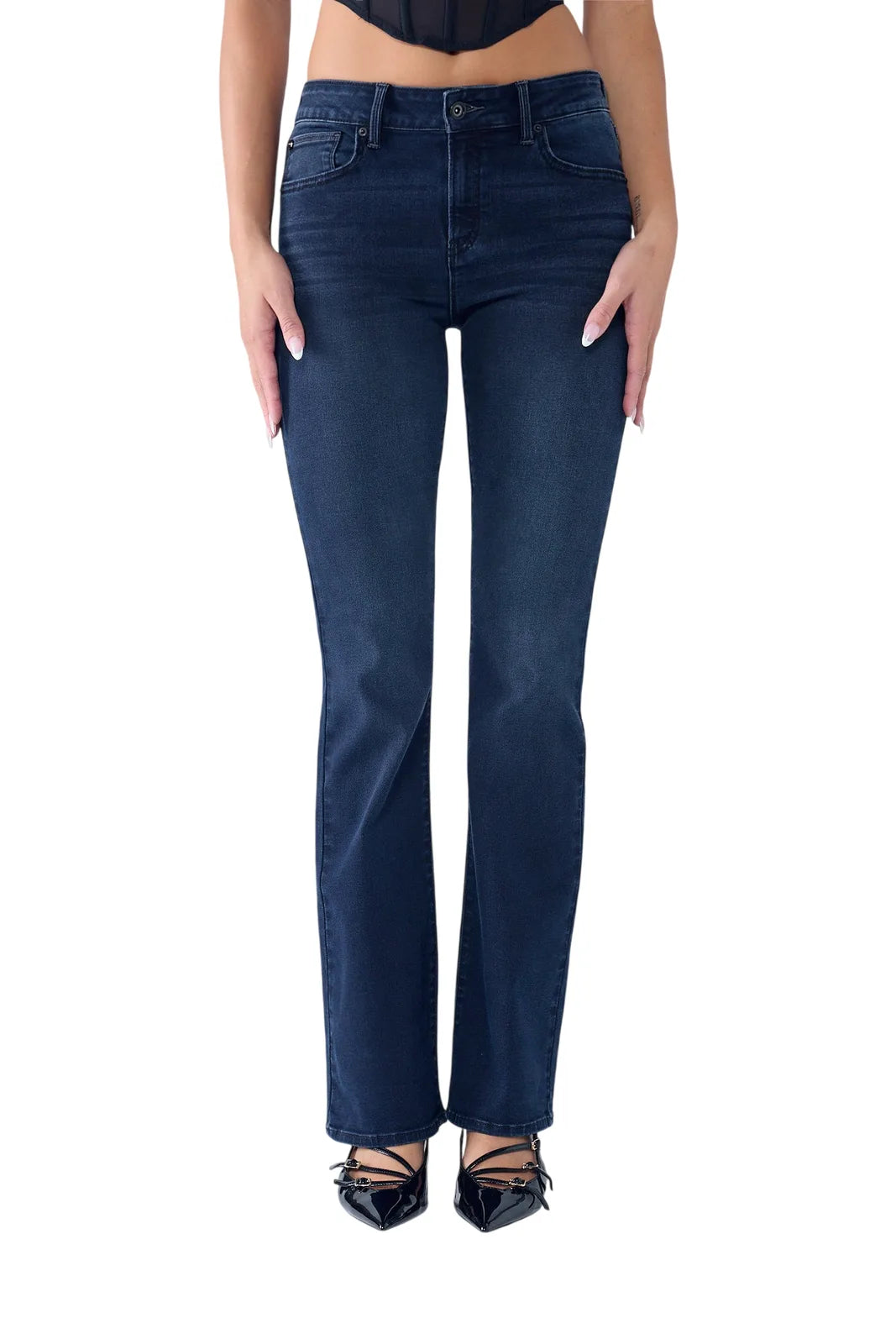 High Rise Bootcut Jeans