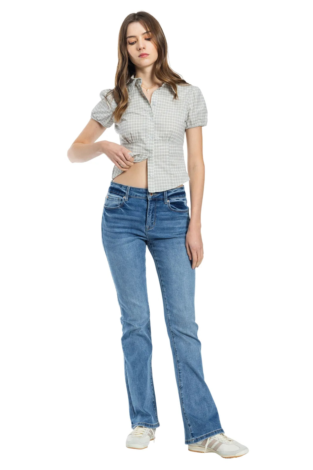 High Rise Bootcut Jeans