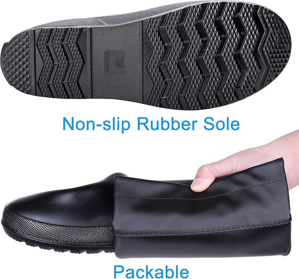 Women's Packable Lightweight Tall Rain Boots