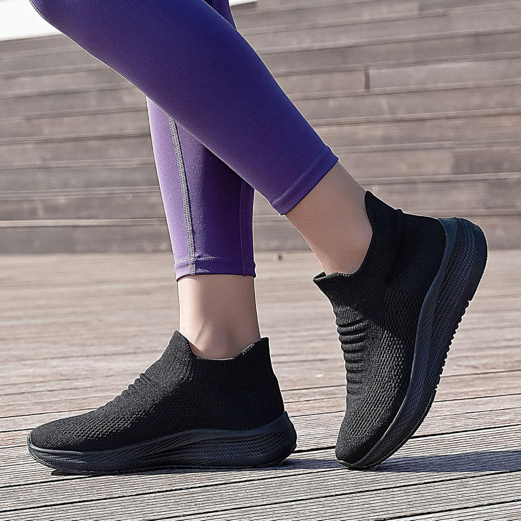 Women's Slip-On Walking Shoes with Memory Foam Insole