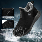 Women's Fur Lined Waterproof Snow Ankle Boots, Non-Slip