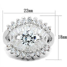 Stunning 925 silver engagement ring featuring a central gemstone surrounded by sparkling accent stones