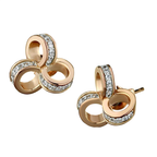 VacationGrabs 925 Sterling Rhodium Earrings with Gemstones