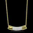 Elegant 925 sterling silver pendant necklace for women with sparkling crystal accents