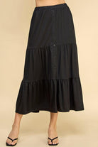 Women's Skirts Faith Apparel Tiered Midi Skirt