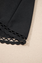 Plus Size Boho Frilled Elastic Waist Shorts