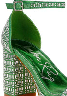 Ronan Rhinestones Embellished Block Sandals - VacationGrabs
