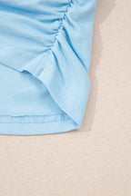 Solid Cropped Tank Top & Jogger Pants Set