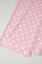 Polka Dot Mock Neck Top & Pants Set