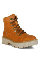 Women's Shoes - BootsBoskoff Lace-Up Chunky Warm Ankle Boots - VacationGrabs