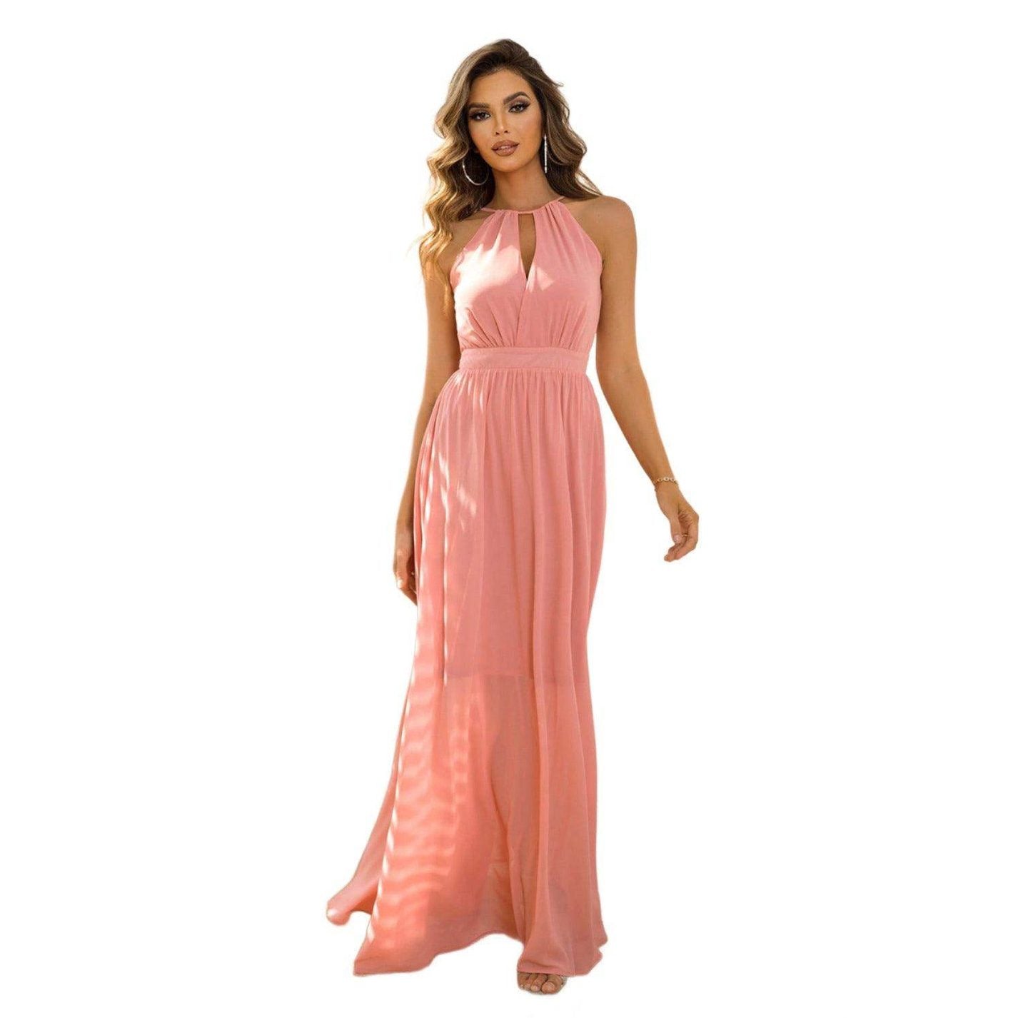 Tied Cutout Sleeveless Maxi Dress - VacationGrabs