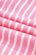Stripe Bow Tie Top and Pants Pajama Set