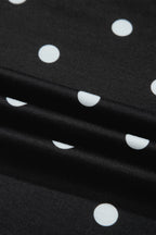 Polka Dot Loose Tee & Drawstring Shorts Set