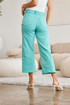 Women's Jeans RFM Crop Chloe Full Size Tummy Control High Waist Raw Hem Jeans