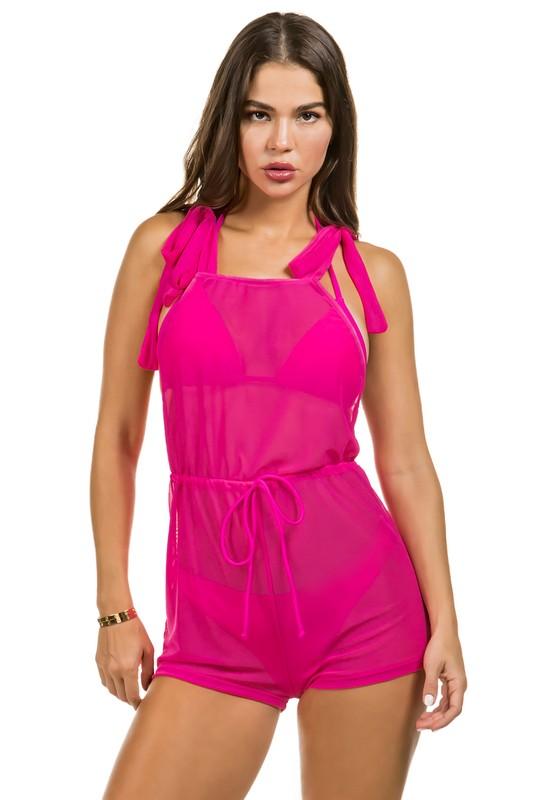 Women's Swimwear - 2PC Two Piece Swimsuit With Jumpsuit Coverup
