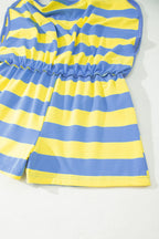 Stripe Dolman Tee & Drawstring Skort Athletic Set
