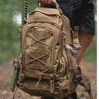 65L Tactical Hiking Backpack Rucksack, Nylon, Unisex