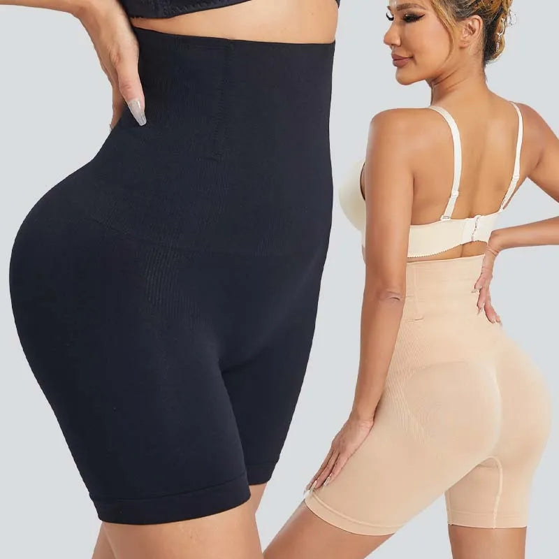 Women's High-Waisted Tummy Control Shaping Shorts, Seamless
