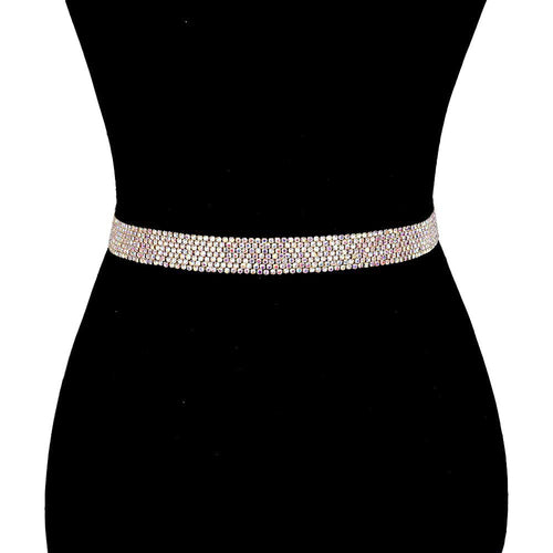 Ruban de ceinture de mariage avec strass en cristal