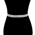 Crystal Rhinestone Sash Ribbon Bridal Wedding Belt Headband