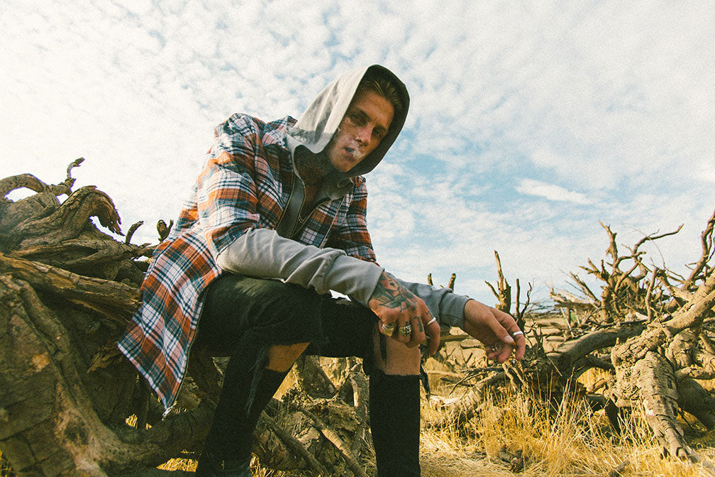 Corden Zip Up Flannel Shirt | Cotton-Poly Blend