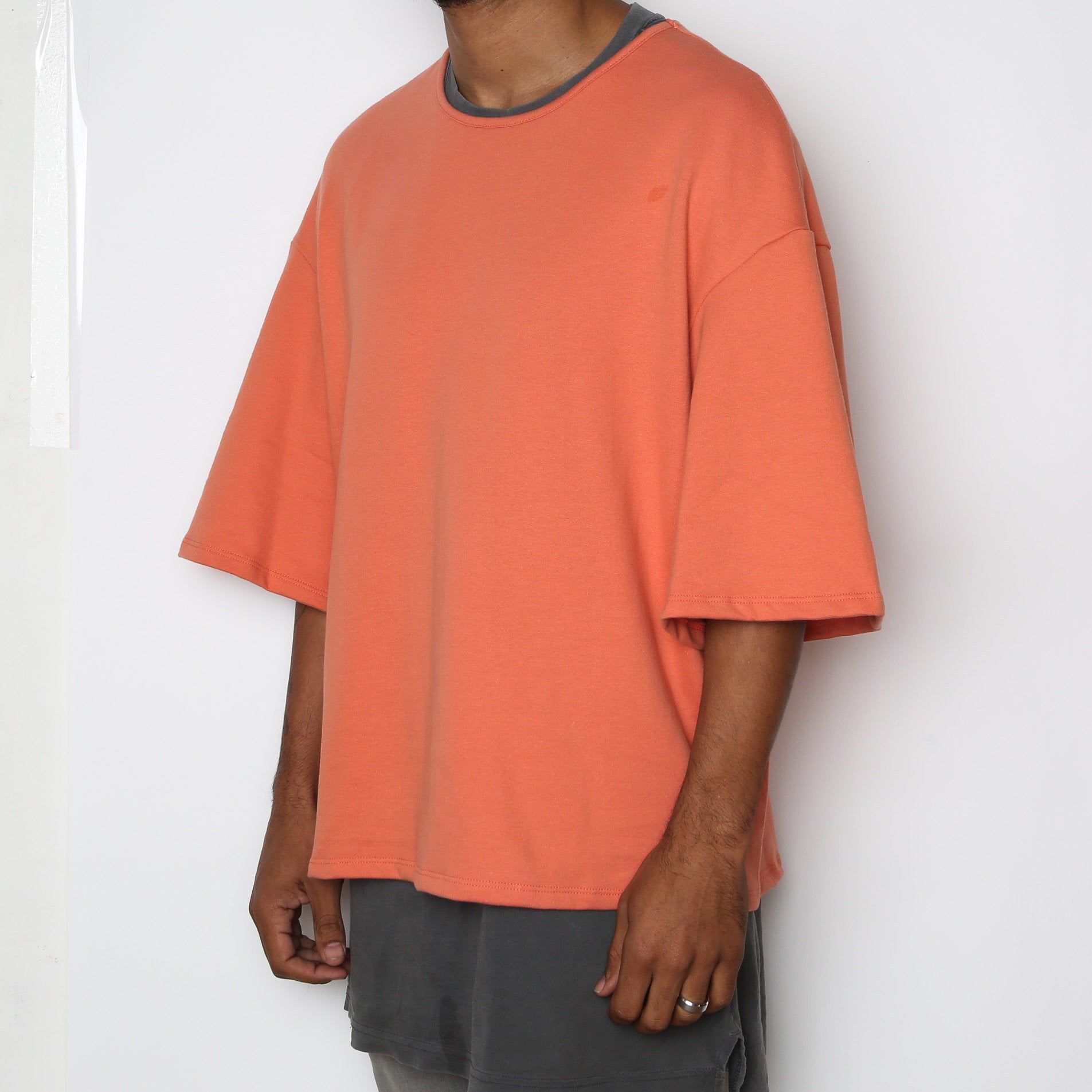 Mens Peach Slouch Tee Shirt