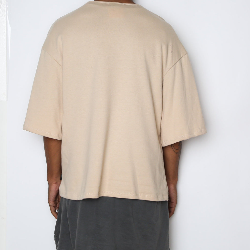 Sand Slouch Tee Mens Waist Length T-Shirts