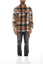 Colton Brushed Flannel Shacket – Long Sleeve Button-Up