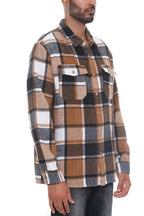 Colton Brushed Flannel Shacket – Long Sleeve Button-Up