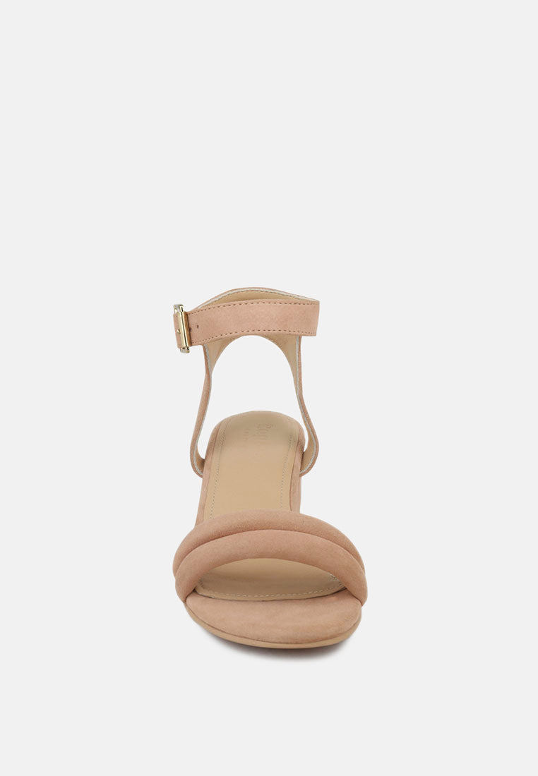 Amelia Minimalist Block Heel Sandal