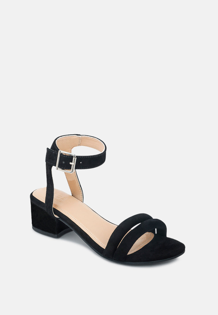 Amelia Minimalist Block Heel Sandal