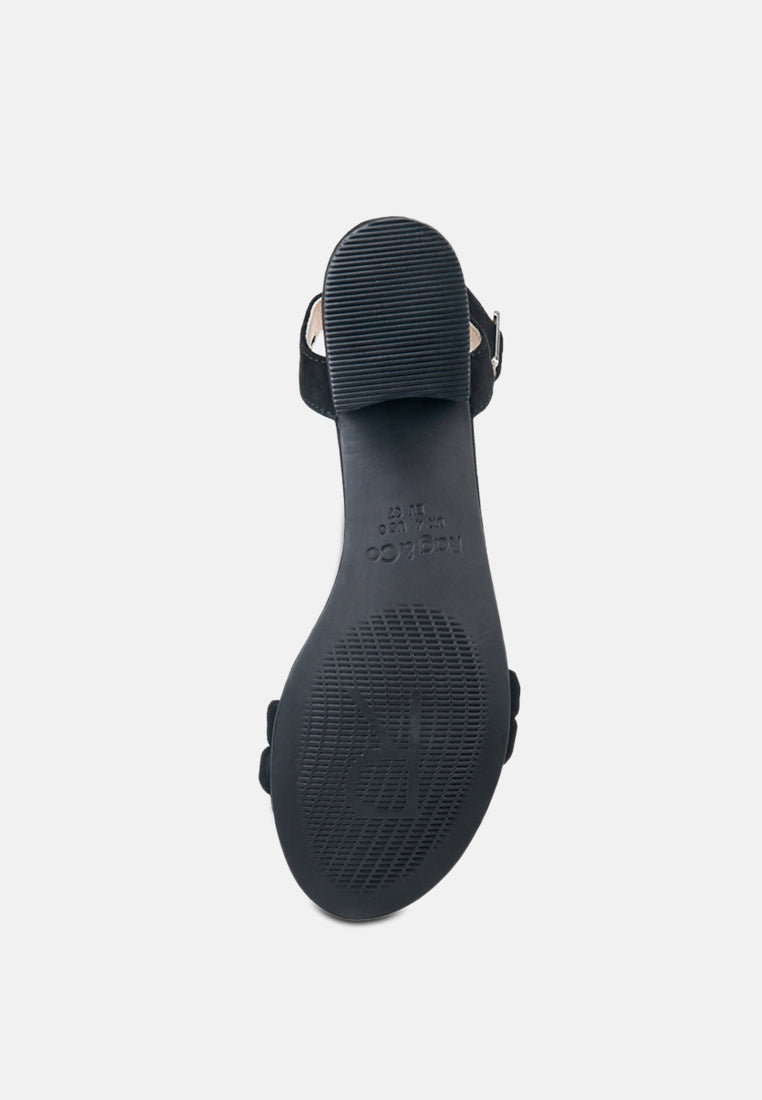 Amelia Minimalist Block Heel Sandal