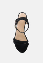 Amelia Minimalist Block Heel Sandal