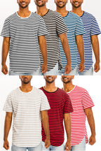 Edwin Striped Tee – Oversized Cotton Blend