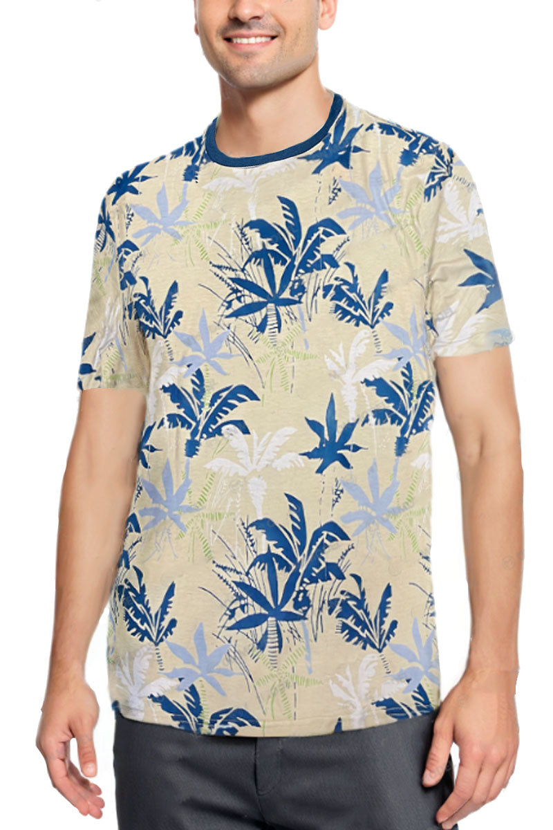 Palmsetto All Over Print Tee – Tropical Graphic Vacation Shirt