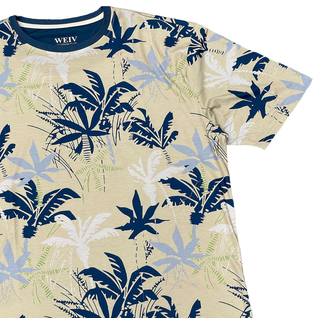 Palmsetto All Over Print Tee – Tropical Graphic Vacation Shirt