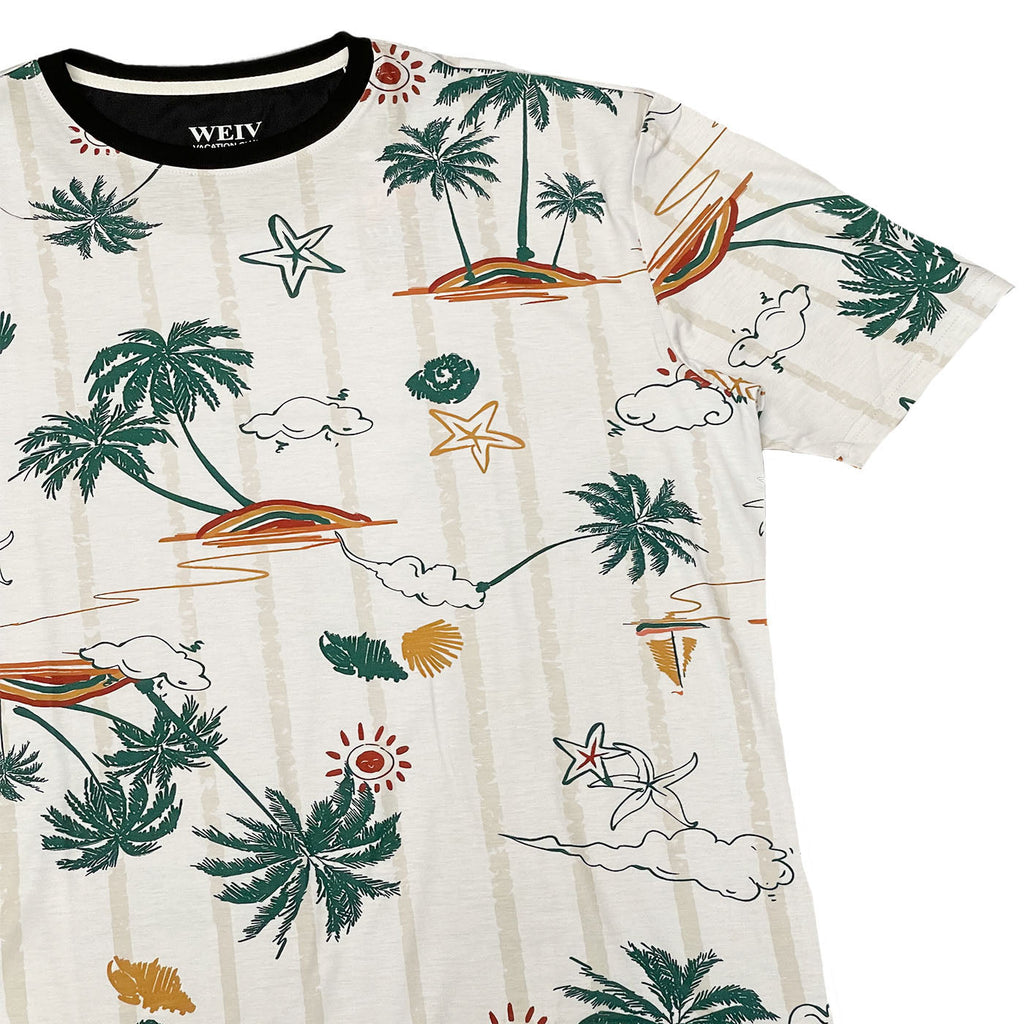 Pin Stripe Bay All Over Print Tee