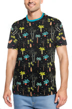 Neon Palm Print All Over Tee