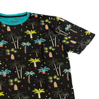Neon Palm Print All Over Tee
